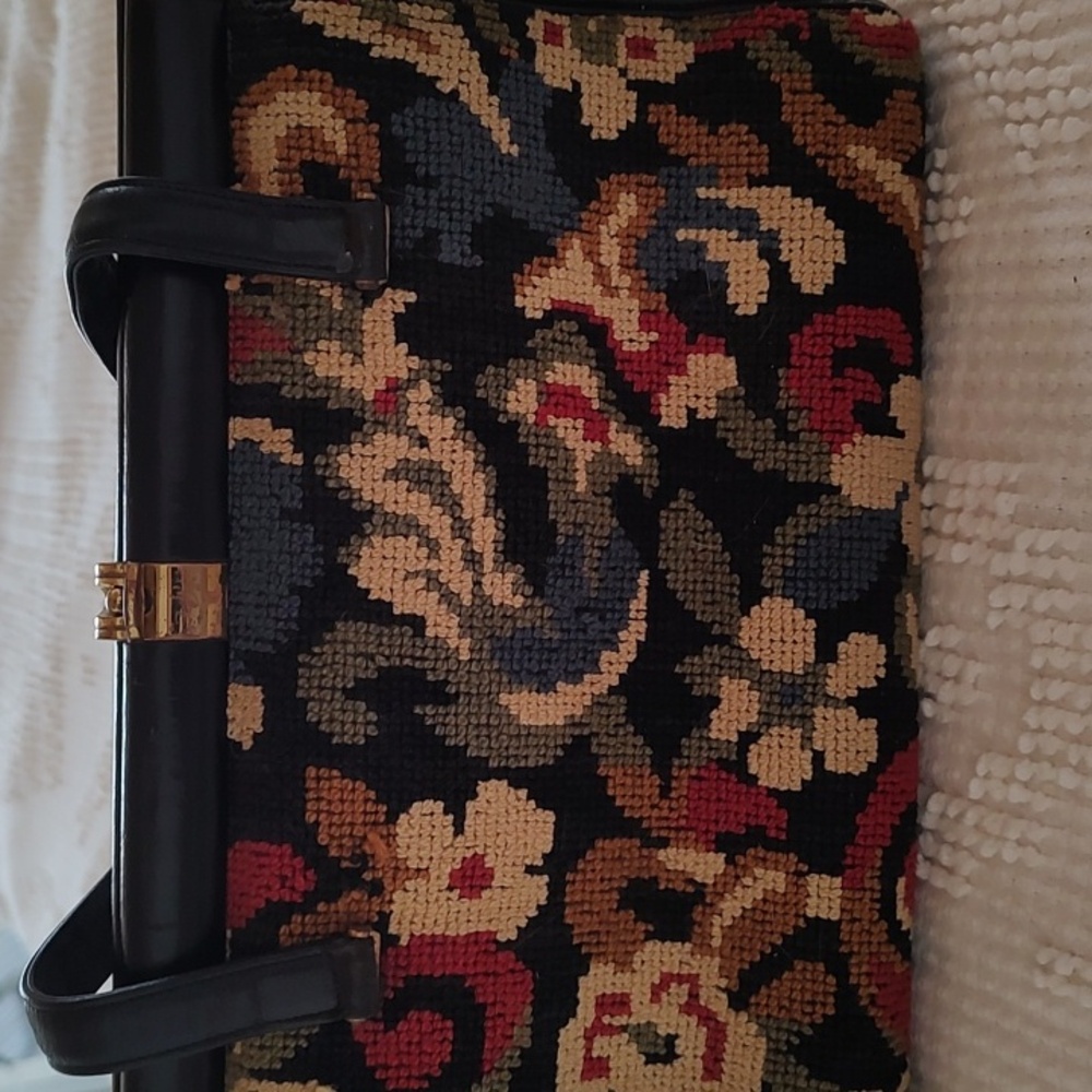 Vintage Perfect Condition Tapestry Mini Bag